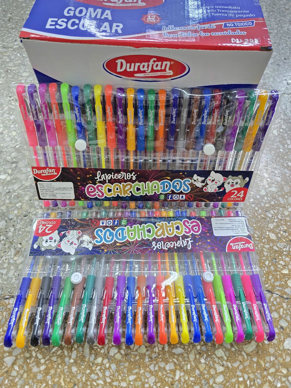 Lapiceros Escarchados x24 